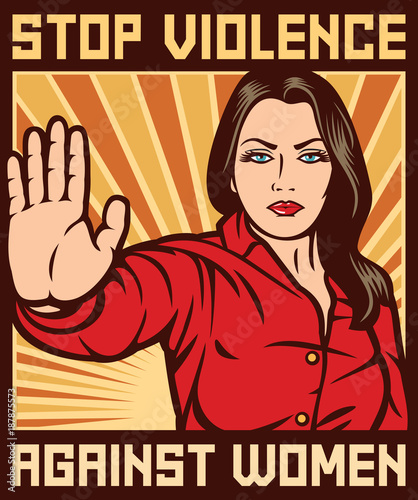 stop violence against women poster