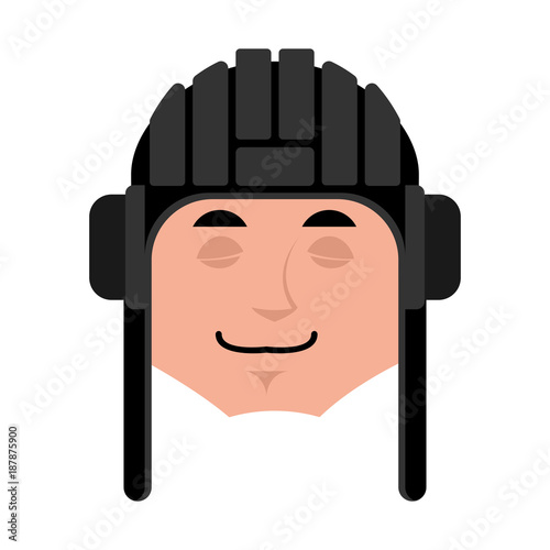 Tankman sleeping emoji. Russian soldier asleep emotion avatar. Tankman Military in Russia dormant. Illustration for 23 February. Defender of Fatherland Day. Army holiday for Russian Federation