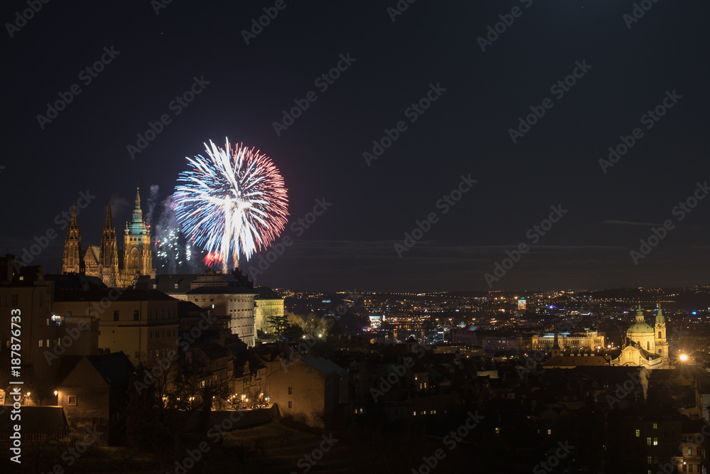 New year's celebration Prague 