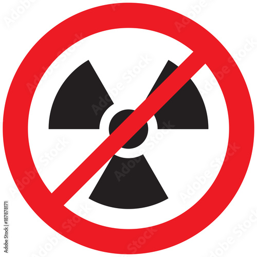 radiation not allowed sign