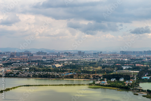 Cityscape top view of Kunming, Kunming is capital of Yunnan province most famous city in CHINA © joesayhello