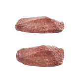 Single slice of beef meat isolated