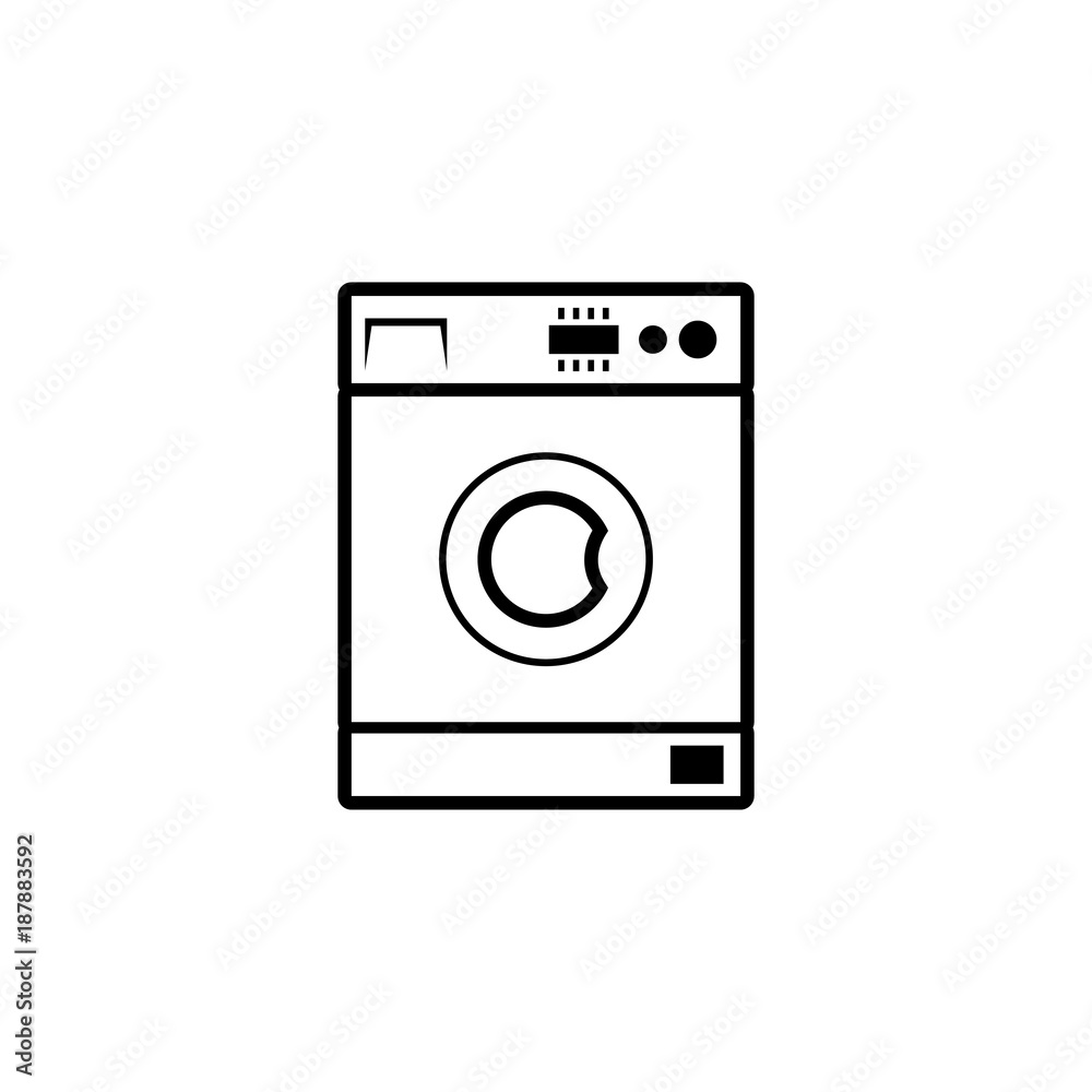 Washing machine vector icon Washing machine vector icon