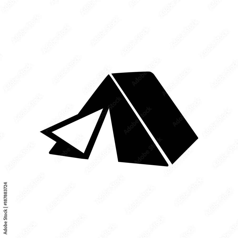 Camping tent vector icon Camping tent vector icon