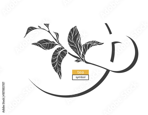 Vector symbol of tea ceremony