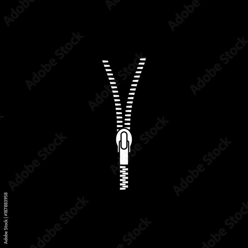 Zipper tool vector icon