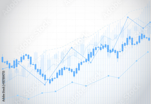 Tela Business candle stick graph chart of stock market investment trading on white background design