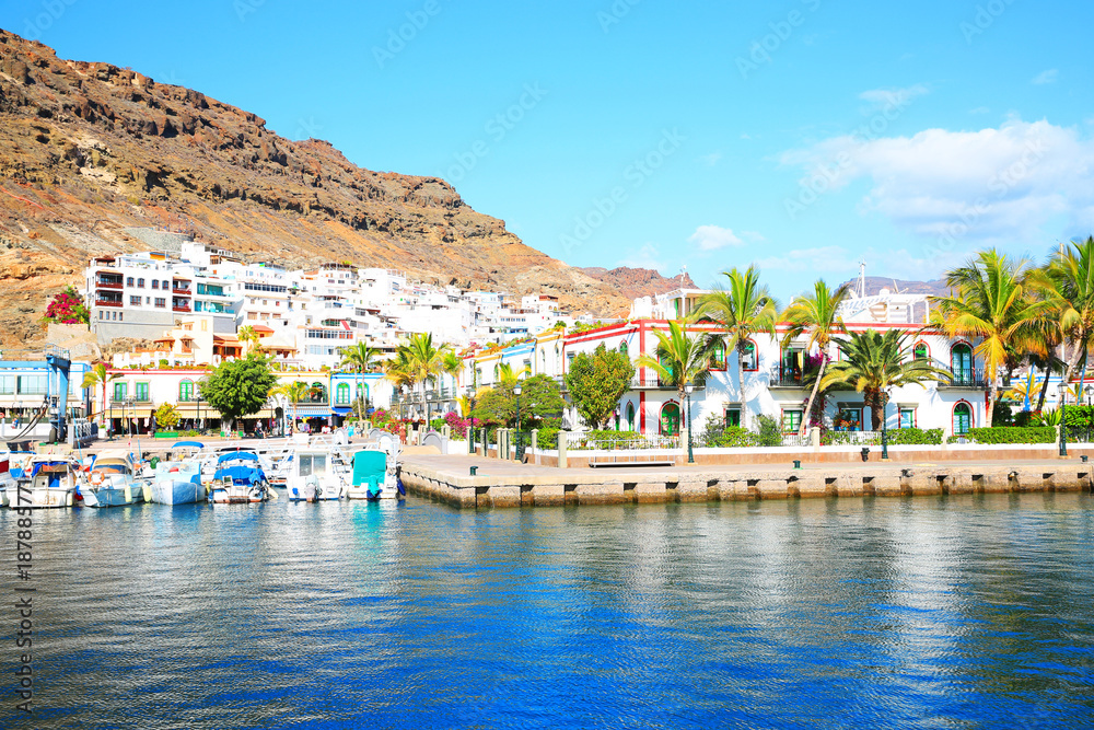 Fototapeta premium Beautiful Puerto de Mogán on Gran Canaria Island, Canary Islands, Spain