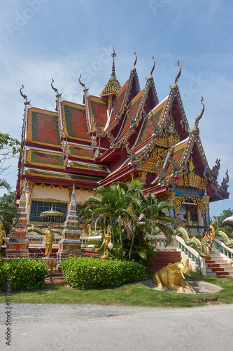 Wat Plai Laem temple at Samui Island