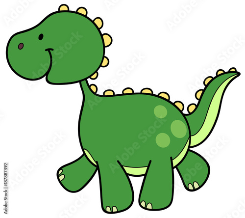 Niedlicher Dinosaurier - Vektor-Illustration