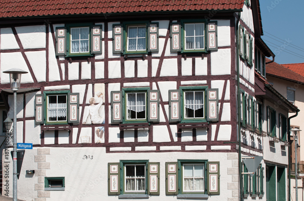 Fototapeta premium Fachwerkhaus in Trochtelfingen