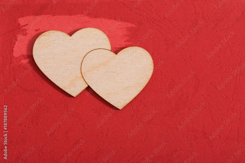 Obraz premium valentines background with red heart