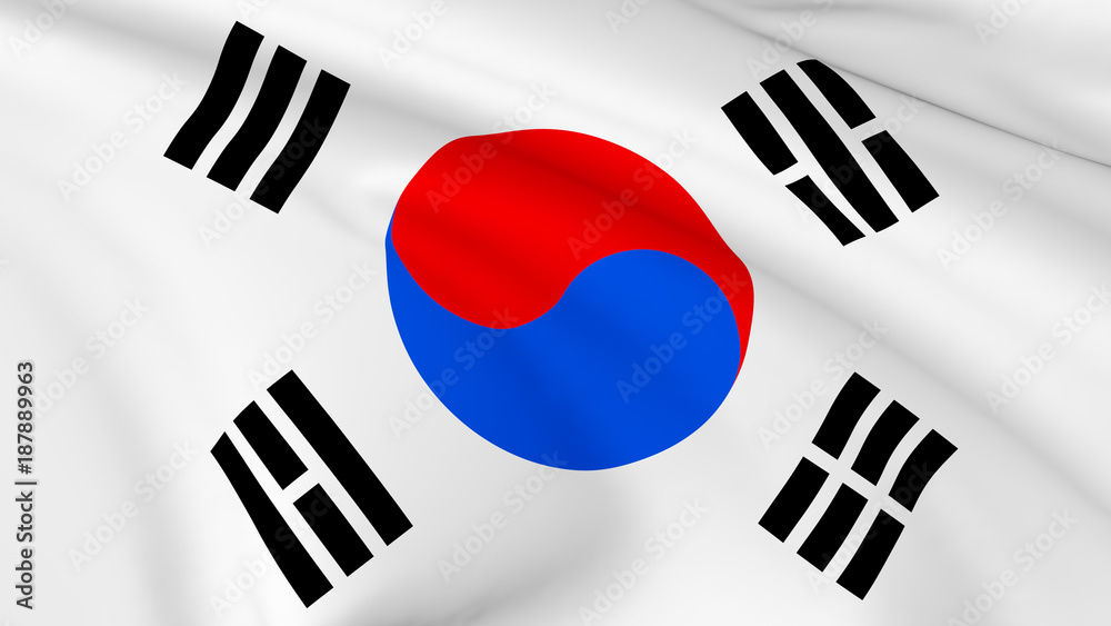 Flag of South Korea background Flag of South Korea background