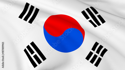 Flag of South Korea background