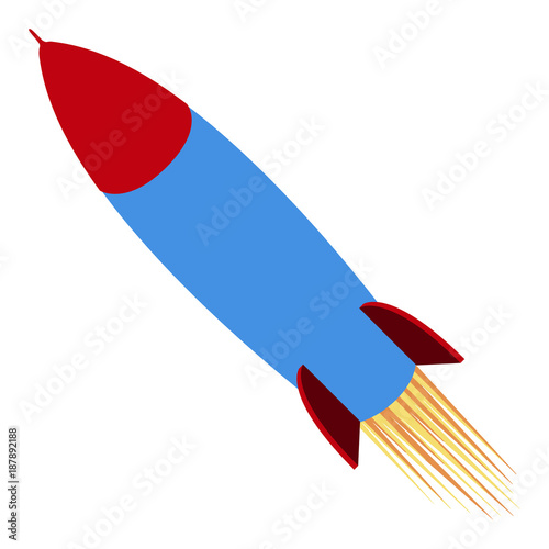 Isolated missile icon