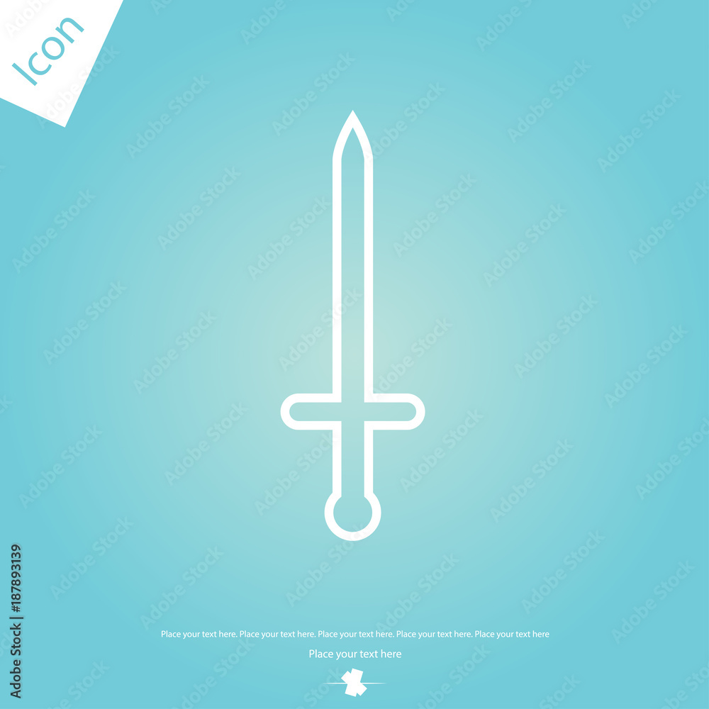 Sword line icon