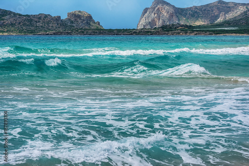 Falasarna beach landscape, Crete island, Greece