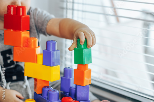 The child plays in constructor