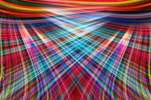 Colorful light trails background