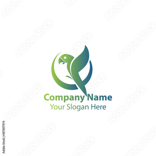parrot logo design
