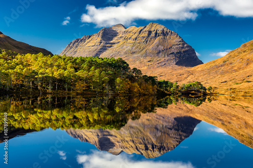 Reflection of Scottish Mountain photo