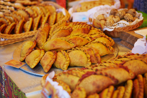 Pies on Easter fair in Vilnius photo