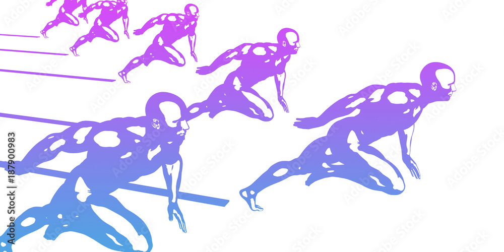 Fototapeta premium Sports Technology