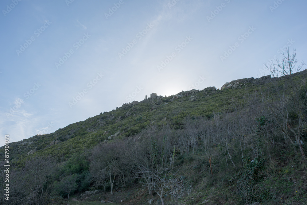 Fototapeta premium Rhodes Monastery in the port of the jungle