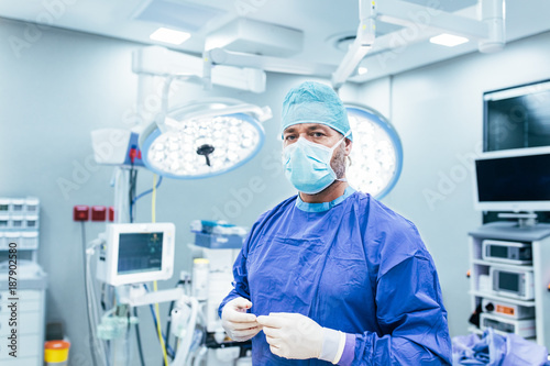Surgeon in modern operation theater