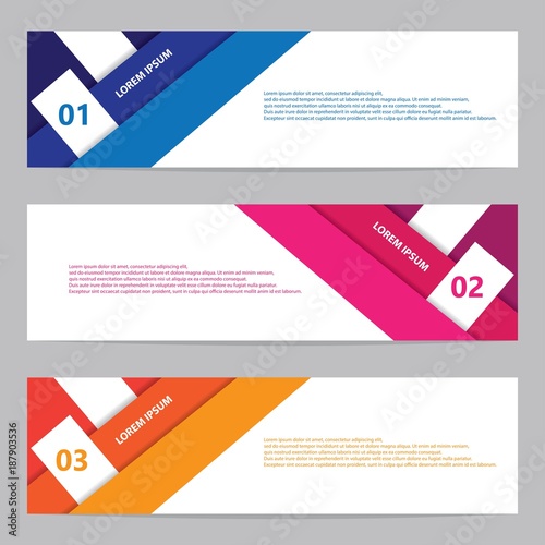 Modern abstract banner