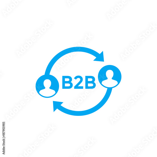 b2b vector icon on white