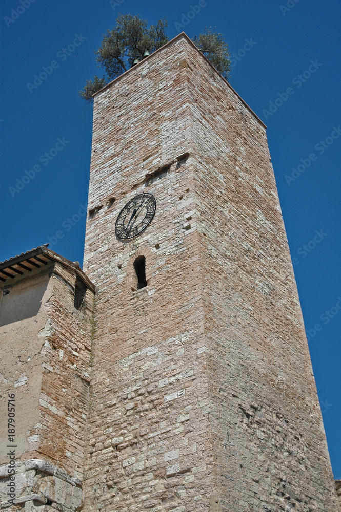 Spello, la torre della Porta Consolare - Umbria