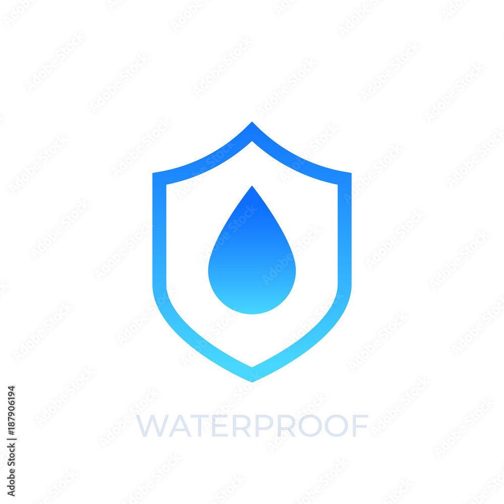 waterproof vector icon