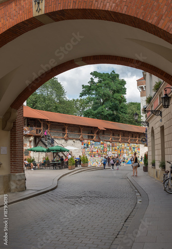 Gate arch in Krakow - Poland