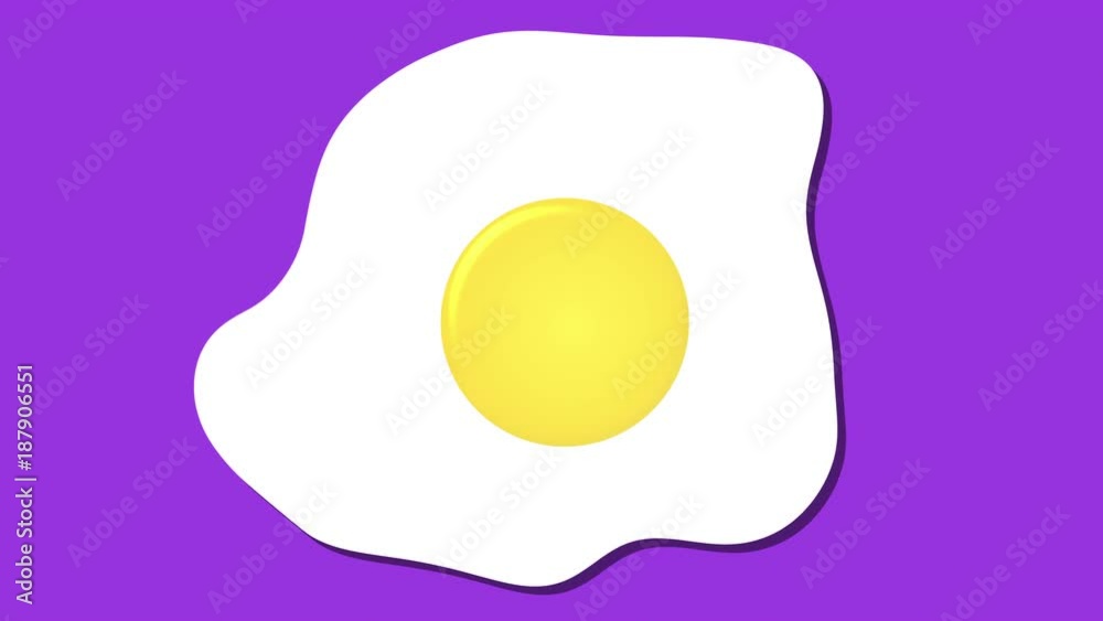 fried egg icon, cartoon food animation purple fried egg icon, cartoon food animation purple
