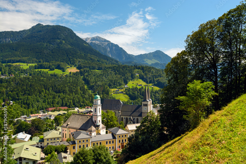 Berchtesgaden city in German Alps