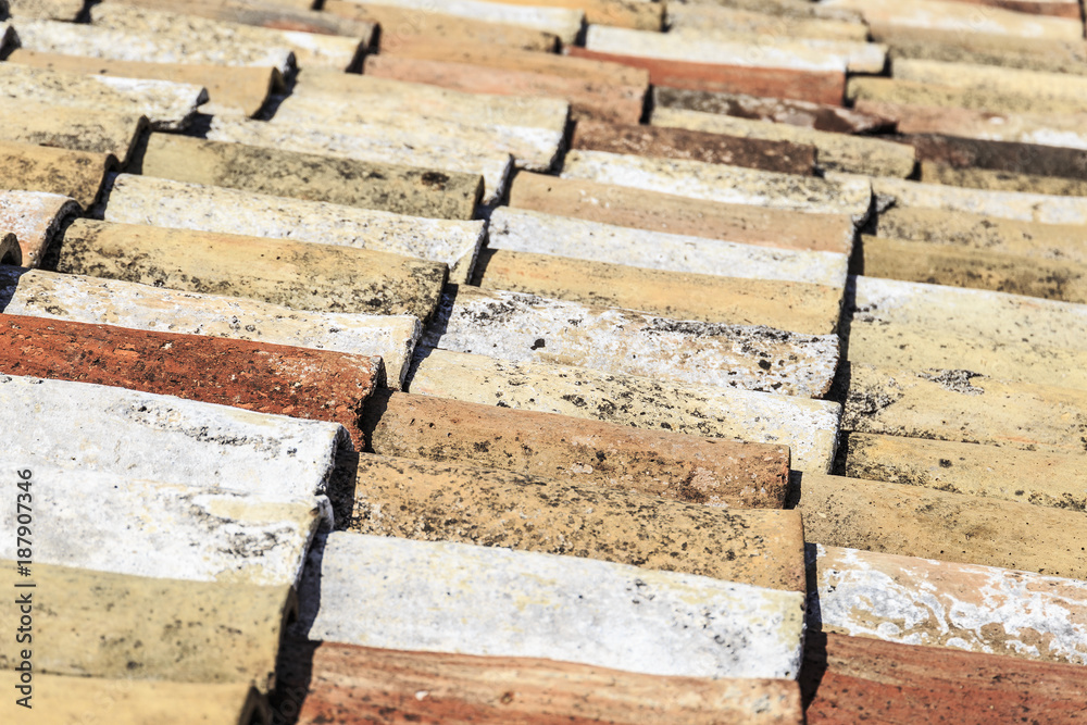 Old roof tiles