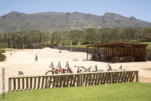 Constantia Western Cape South Africa. December 2017. Bike Park in Constantia. photo