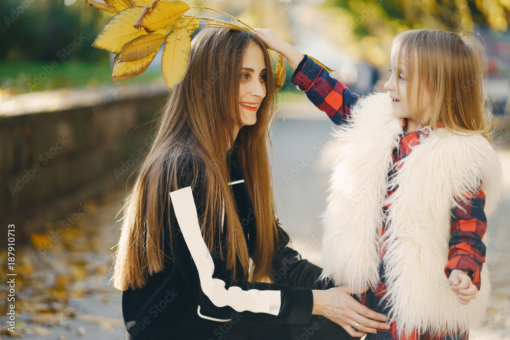 mother with daughter