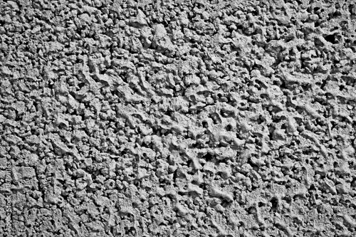 Background. Texture. Frozen foam concrete. Gray.