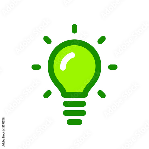 Light Bulb icon vector, idea sign