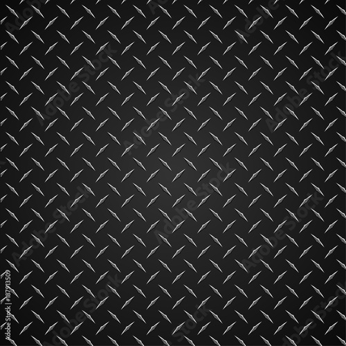 Diamond Plate Realistic Metal Vector Graphic Illustration