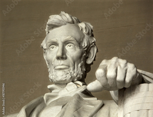 Stampa su tela Lincoln Memorial in Washington, D.C. - Portrait