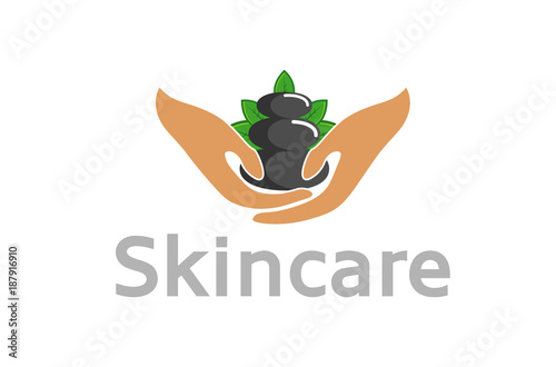 Skin care Hands Logo Design Symbol Illustration
