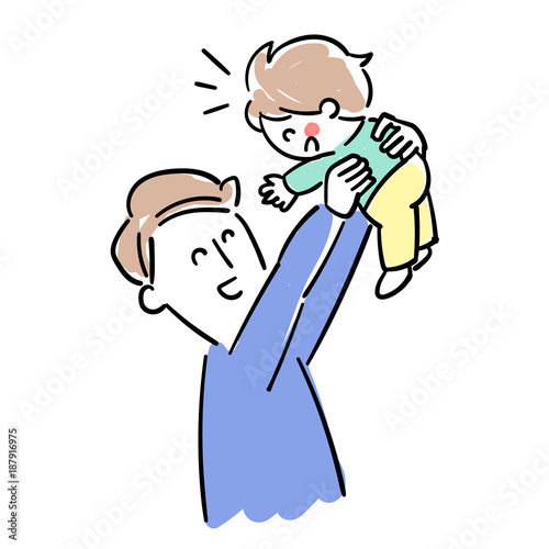 Baby and child care_Dad's doing Up up high