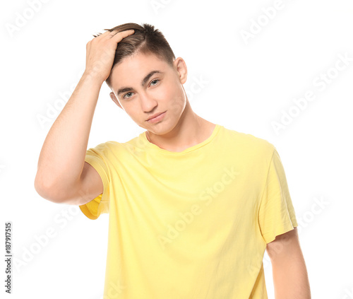 Portrait of trendy teenage ...