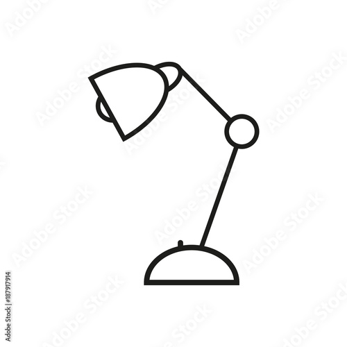 Lamp for school icon
