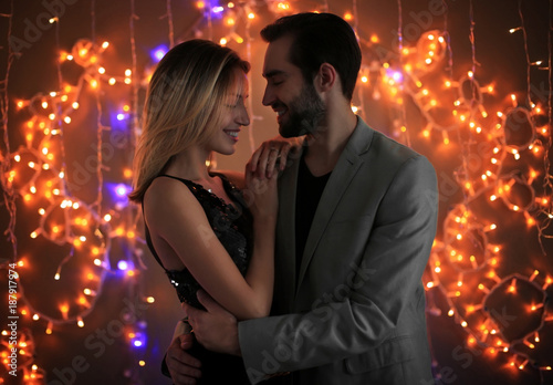 Happy couple dancing togeth...