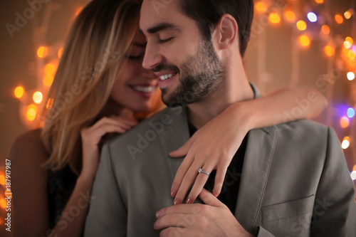 Happy couple dancing togeth...