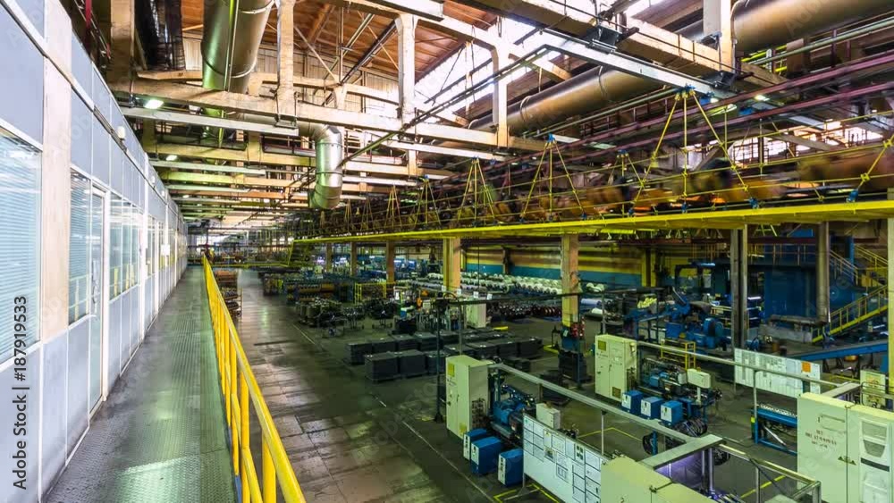 Time Lapse Workers Perform Tire Production Process in Plant Time Lapse Workers Perform Tire Production Process in Plant
